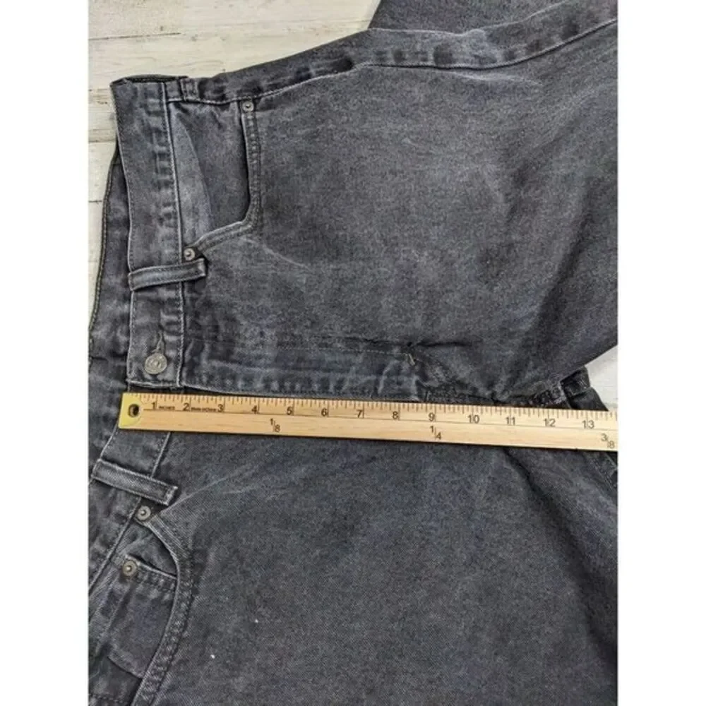 Levis 505 Jeans Mens 38 Regular Black Straight 100% Cotton Denim 38x33 (38x32)‎